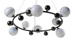 Цена на Подвесная люстра Crystal Lux SALVADORE SP9H BLACK CHROMIUM