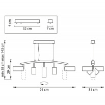 Цена на Подвесная люстра Lightstar LR735372863
