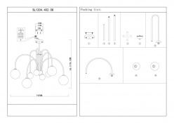Купить с доставкой по Москве и России Люстра на штанге ST-Luce SL1204.402.08