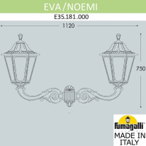 Цена на Светильник настенный Fumagalli E35.181.000.WXH27