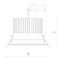 Купить Встраиваемый светильник ARTE Lamp A3307PL-1WH