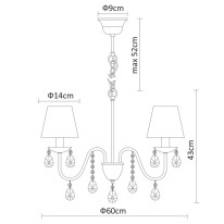 Купить Подвесная люстра ARTE Lamp A9123LM-5CC
