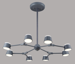 Купить Люстра на штанге Crystal Lux MADRID SP8 GRAY