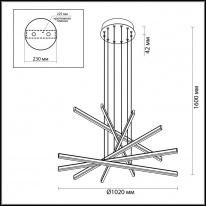 Подвесной светильник Odeon Light 3890/96L Купить Подвесной светильник Odeon Light 3890/96L