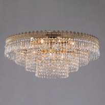 Купить Накладная люстра Eurosvet 10078/10 золото/прозрачный хрусталь Strotskis