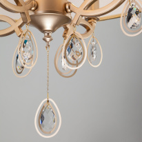 Цена на Подвесная люстра Eurosvet 60091/4 перламутровое золото