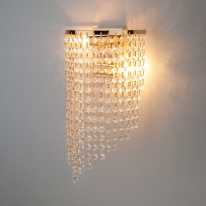 Купить Бра Eurosvet 3102/2 золото/прозрачный хрусталь Strotskis