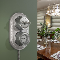 Розетка Werkel WL19-10-02 (Матовый хром)  в интернет магазине Гет Лайт