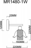 Купить Бра MyFar MR1480-1W