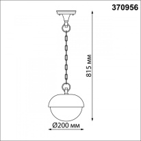 Цена на Подвесной уличный светильник Novotech 370956