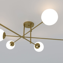 Купить Люстра на штанге Eurosvet 30181/6 латунь