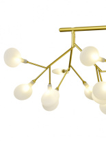 Купить Люстра на штанге Natali Kovaltseva GRACE 75128/12C GOLD SATIN