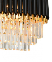 Цена на Каскадная люстра Natali Kovaltseva DARIAN 76017/8C GOLD BLACK
