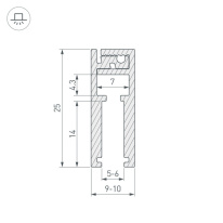 Цена на Профиль Arlight 019193