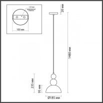 Купить Подвесной светильник LUMION 5615/1