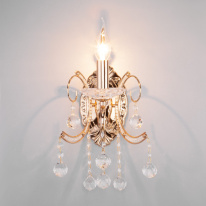 Купить Бра Eurosvet 10096/1 золото/прозрачный хрусталь Strotskis