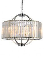 Подвесная люстра Natali Kovaltseva PLAZA 81408/5C CHROME в интернет магазине Гет Лайт