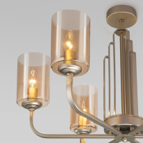 Люстра на штанге Eurosvet 60138/6 перламутровое золото в интернет магазине Гет Лайт