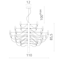 Подвесная люстра Divinare 8030/02 LM-50 Купить Подвесная люстра Divinare 8030/02 LM-50