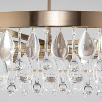 Люстра на штанге Eurosvet 60165/6 латунь в интернет магазине Гет Лайт