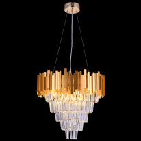 Каскадная люстра Natali Kovaltseva BELLEZZA 81427/12C GOLD в интернет магазине Гет Лайт