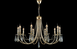 Цена на Подвесная люстра Crystal Lux VICTORIA SP10 GOLD/AMBER