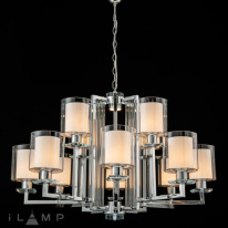 Подвесная люстра iLamp RM6201-8+4 CR+CL Фото Подвесная люстра iLamp RM6201-8+4 CR+CL