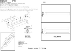 Цена на Бра Crystal Lux CLT 028W WH
