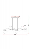 Купить Люстра на штанге Freya FR5199PL-08BS