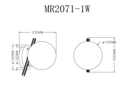 Бра MyFar MR2071-1W Бра MyFar MR2071-1W в интернет магазине Гет Лайт