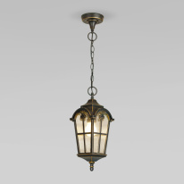 Фото Подвесной уличный светильник Elektrostandard Mira H черное золото