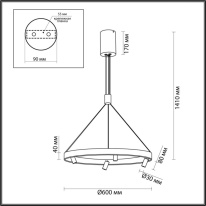 Подвесная люстра Odeon Light 6683/77L Купить Подвесная люстра Odeon Light 6683/77L