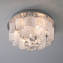 Фото Накладная люстра Eurosvet 80117/8 хром/белый