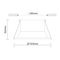 Встраиваемый светильник ST-Luce ST207.508.01 в интернет магазине Гет Лайт