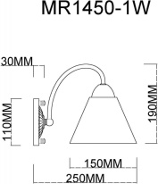 Бра MyFar MR1450-1W Купить Бра MyFar MR1450-1W