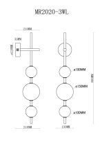 Бра MyFar MR2020-3WL в интернет магазине Гет Лайт