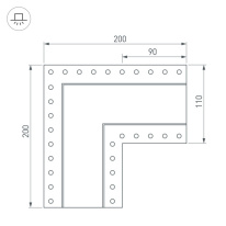 Цена на Соединитель профиля Arlight 030132