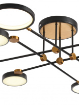 Купить Люстра на штанге Natali Kovaltseva LED LAMPS 81102/6C BRASS BLACK