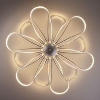 Накладная люстра Eurosvet 90134/12 белый с серебром в интернет магазине Гет Лайт