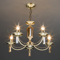 Цена на Подвесная люстра Eurosvet 60087/5 античная бронза