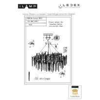 Купить Подвесная люстра iLamp 8813-D600 GD