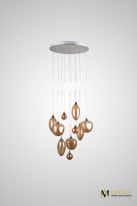 Фото Каскадная люстра AM Group AM358-10 AMBER