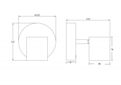 Купить с доставкой по Москве и России Спот Freya FR10005CW-L6B