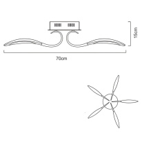 Цена на Накладная люстра ARTE Lamp A9442PL-5WH