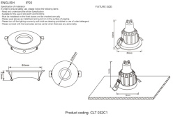 Купить Встраиваемый светильник Crystal Lux CLT 032C1 BL