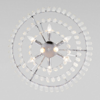 Цена на Каскадная люстра Eurosvet 10130/8 хром/прозрачный хрусталь Strotskis