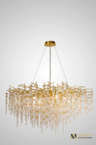 Фото Подвесная люстра AM Group DIAMAND D1200 Gold