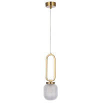 Фото Подвесной светильник Crystal Lux CAROLINA SP1 V2 BRASS