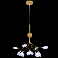 Подвесная люстра Natali Kovaltseva GRACE 75124/8С GOLD SATIN в интернет магазине Гет Лайт