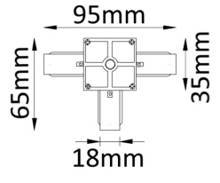 Коннектор Crystal Lux CLT 0.211 03 BL Купить Коннектор Crystal Lux CLT 0.211 03 BL